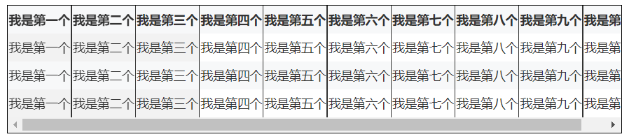 表格过长设置固定列