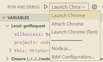 VScode 配置前端项目 debugging 中断调试模式